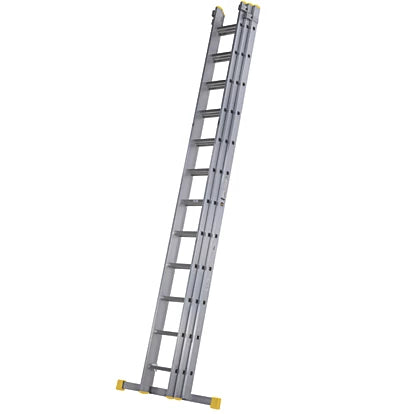 Highly Durable Aluminium Triple Section Extension Ladder - 8.61m