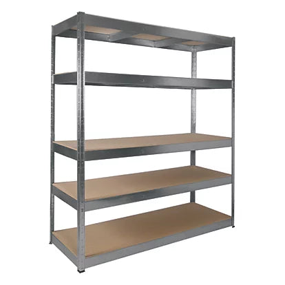 Industrial Strength 5-Tier Galvanized Steel Shelving Unit For Storage Solution