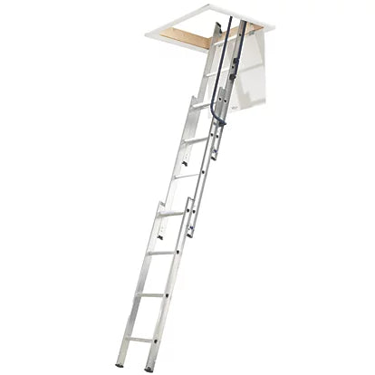 High Durable Aluminium Loft Ladder With Safety Handrails - 3.1m