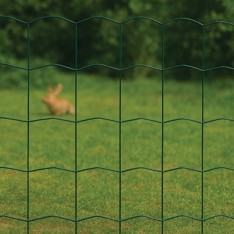 Garden Fence –  Premium Green Garden Fence PVC-Coated Wire Mesh Roll