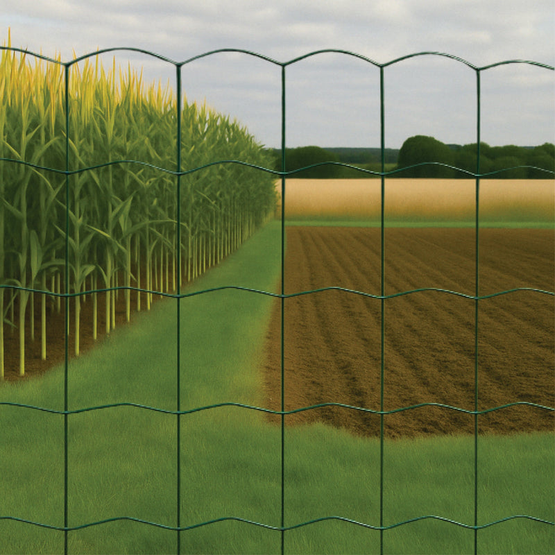 Garden Fence –  Premium Green Garden Fence PVC-Coated Wire Mesh Roll