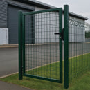 Green Single Garden Gate – PVC-Coated Steel, Durable Outdoor Access