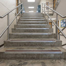 DDA Rake Back Aluminium Anti-Slip Stair Nosing – Ramp Profile with PVC Insert