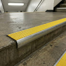 Aluminium Non-Slip Stair Nosing UK | 57×40mm Bullnose Safety Edge