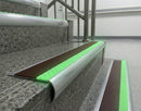Glow-in-the-Dark Anti-Slip Aluminium Stair Nosing UK | Premium Photoluminescent Safety Profile