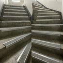 Aluminium Non-Slip Stair Nosing 66x32mm UK | Heavy-Duty Edge Trim with PVC Insert