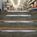 DDA Rake Back Anti-Slip Aluminium Stair Nosing for Vinyl & Lino Flooring UK