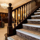 Heavy-Duty Aluminium Non-Slip Stair Nosing – 66×32mm Straight Edge Trim with PVC Insert – UK