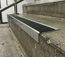 DDA Anti-Slip Aluminium Stair Nosing – Ramp Profile with High-Contrast Insert