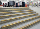 Premium Anodised Gold Anti-Slip Stair Nosing 2.5m | Round Edge Aluminium Profile UK