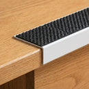 Heavy-Duty Aluminium Stair Nosing 56×32mm UK | Professional Non-Slip Edge Trim with PVC Insert