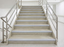 DDA Rake Back Aluminium Anti-Slip Stair Nosing with Insert on Tread & Riser