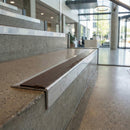 Aluminium Non-Slip Stair Nosing 67×55mm – DDA Compliant Anti-Slip Edge Trim UK