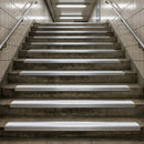 DDA Rake Back Aluminium Anti-Slip Stair Nosing – Ramp Profile with PVC Insert