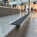 Premium Aluminium Non-Slip Stair Nosing – 66×32mm Rakeback Edge Trim with PVC Insert UK