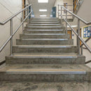 DDA Rake Back Aluminium Anti-Slip Stair Nosing – Ramp Profile with PVC Insert