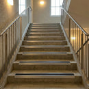 Heavy-Duty Aluminium Non-Slip Stair Nosing – 66×32mm Straight Edge Trim with PVC Insert – UK