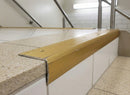 Heavy Duty Aluminium Stair Edge Nosing for Laminate, Wood, Carpet & Tile – 55 × 44mm (2.5m) | UK