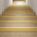 Heavy-Duty Aluminium Non-Slip Stair Nosing – 66×32mm Straight Edge Trim with PVC Insert – UK