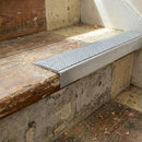 Aluminium Non-Slip Stair Nosing 66x32mm UK | Heavy-Duty Edge Trim with PVC Insert