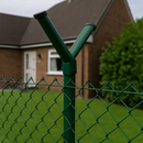 Galvanized Green Coated Crank Fitting – Steel Bracket for Fencing Post Systems