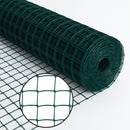 Green Plastic Mesh - 50mm x 50mm Square Holes for Garden - 1m High Fencing Roll