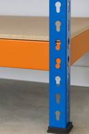 Heavy Duty 2-Tier Steel Workbench 90 cm (600 kg Load Capacity) | Boltless Adjustable Shelves for Garage, Workshop & DIY