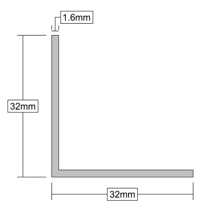 High Performance Aluminium Angle For Various Applications - 2438mm