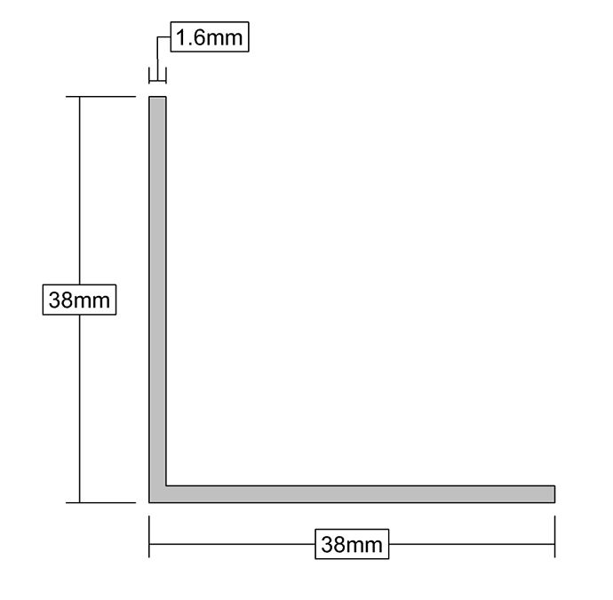 High Performance Aluminium Angle For Various Applications - 2438mm