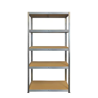 High Durable Galvanized Steel 5-Tier Boltless Shelving Unit For Workshops & Warehouses