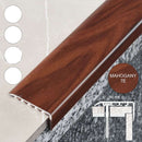 Premium 45 x 22mm PVC Wood Effect Stair Nosing Edge Trim Durable Easy Install Moisture & Dirt Resistant Perfect for Home & Commercial Use