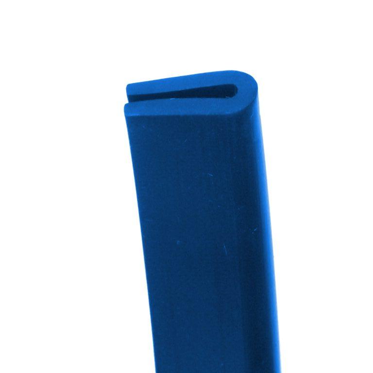 Flexible Blue PVC Rubber U-Shape Protective Edge Trim for Marine Sealing Solution