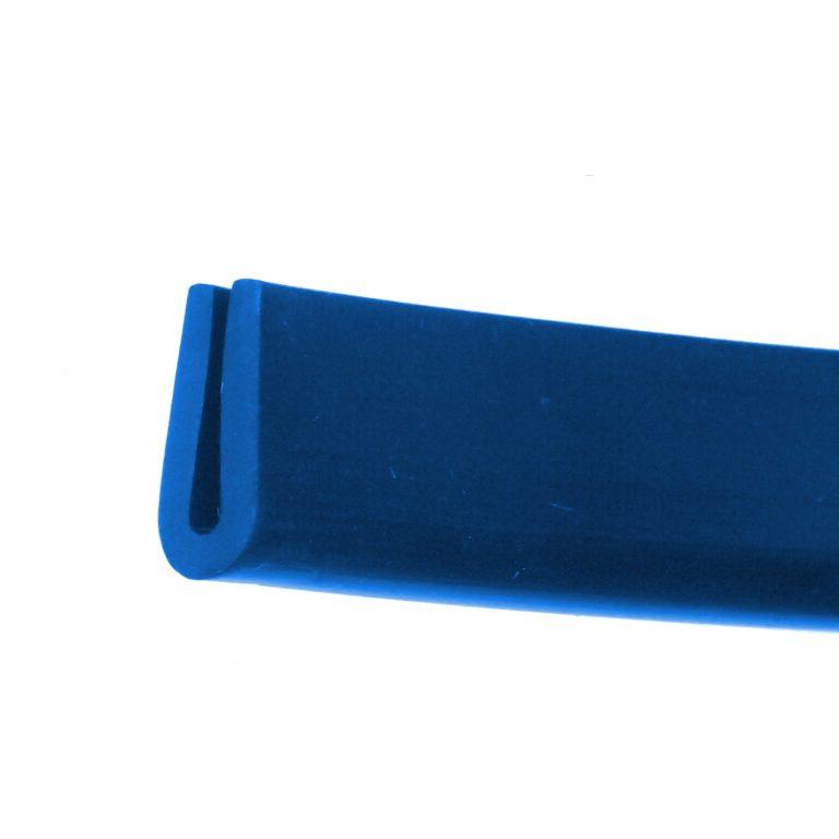 Flexible Blue PVC Rubber U-Shape Protective Edge Trim for Marine Sealing Solution