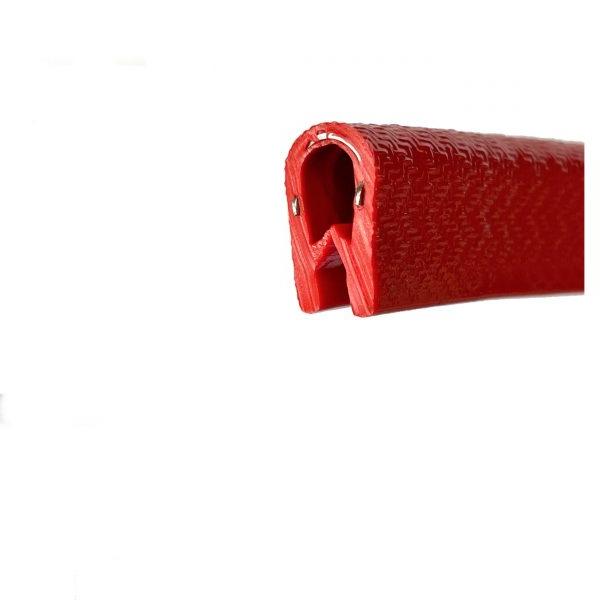 Push-On Red Medium Protective Edge Trim for Home and Industrial Applications