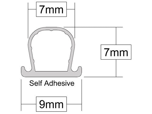 High Performance Self-Adhesive Clear Weatherstrip For Superior Weather Protection - 6m