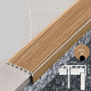 Premium 45 x 22mm PVC Wood Effect Stair Nosing Edge Trim Durable Easy Install Moisture & Dirt Resistant Perfect for Home & Commercial Use