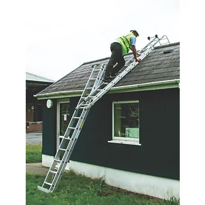 Industrial Grade Aluminium Roof Ladder For Professional Use - 7.67m