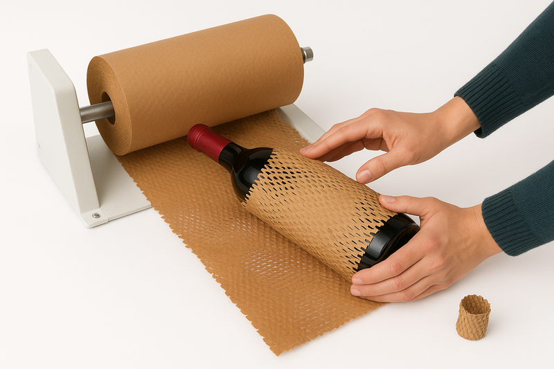 High-Performance Honeycomb Paper Wrap Biodegradable Cushioning for Retail & Industrial Shipping