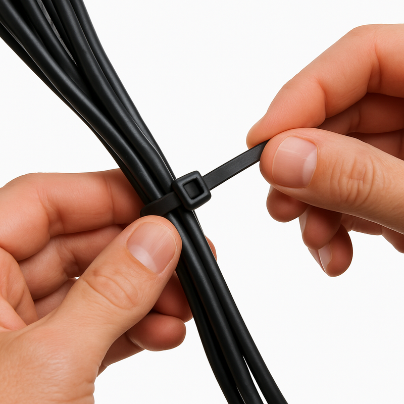 Premium 100pc Cable Tie Set Strong Durable &amp; Weatherproof Ideal for Wiring & Projects