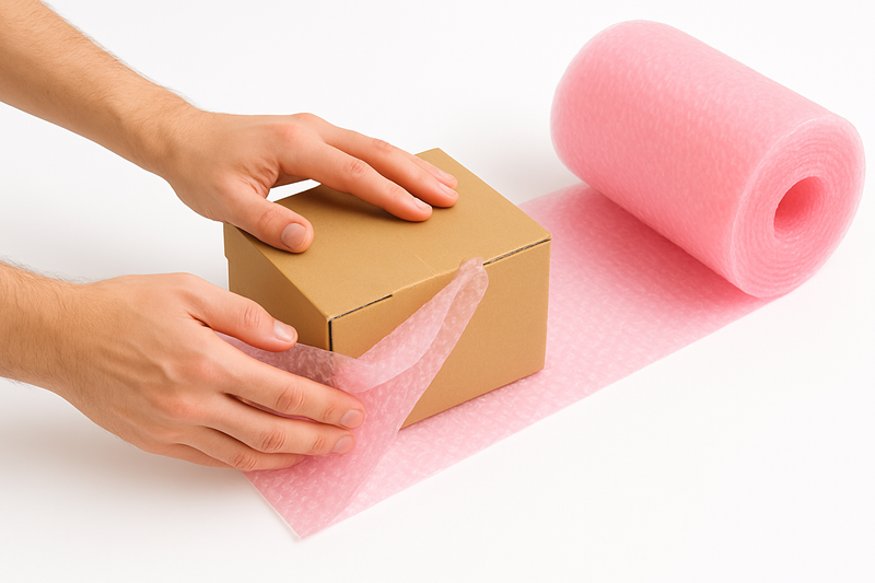 Premium Bubble Wrap Rolls Small Bubble Anti-Static Film for Safe Shipping of Electronics