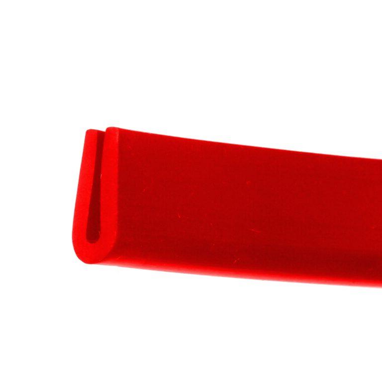 Flexible Red PVC Rubber U-Shape Edge Trim for Cars and Safety Edging