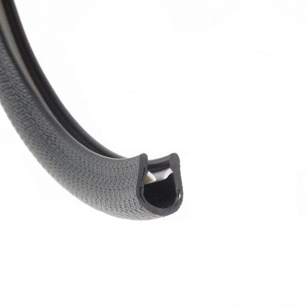 Versatile & Flexible Black Rubber Round Edge Trim For Furniture Edges & Restoration Projects