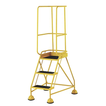 High Performance Yellow Steel With 3 Step Podium Steps - 0.76m