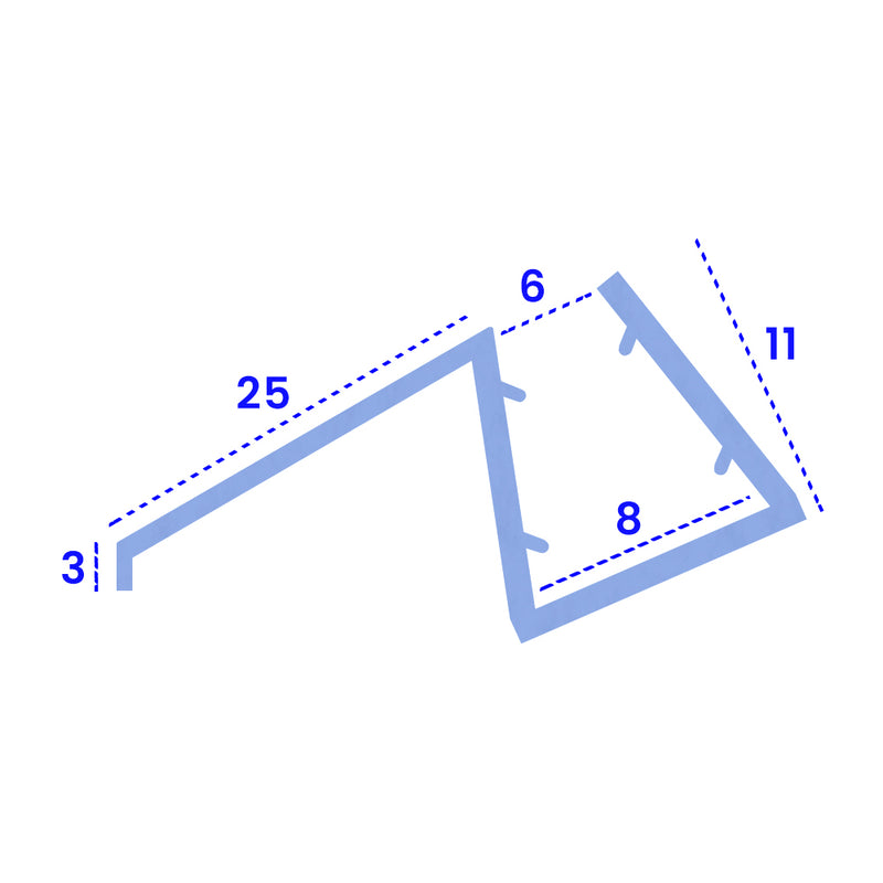 High-Quality Clear PVC Shower Seal Suitable for 6-8mm Glass