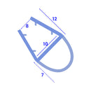 Premium Clear Shower Seal for 8-10mm Glass Available in Multiple Lengths