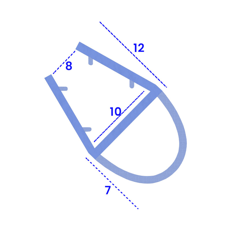 Premium Clear Shower Seal for 8-10mm Glass Available in Multiple Lengths