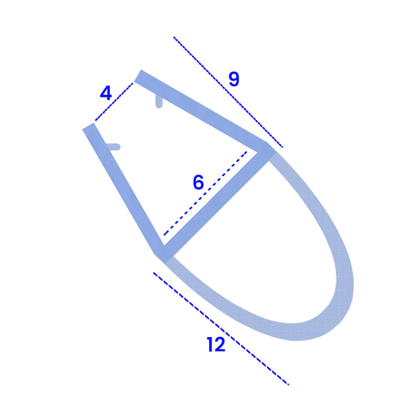 High-Quality Curved Glass Shower Seal Easy Installation