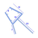 High-Quality Clear PVC Shower Seal for 8-10mm Glass