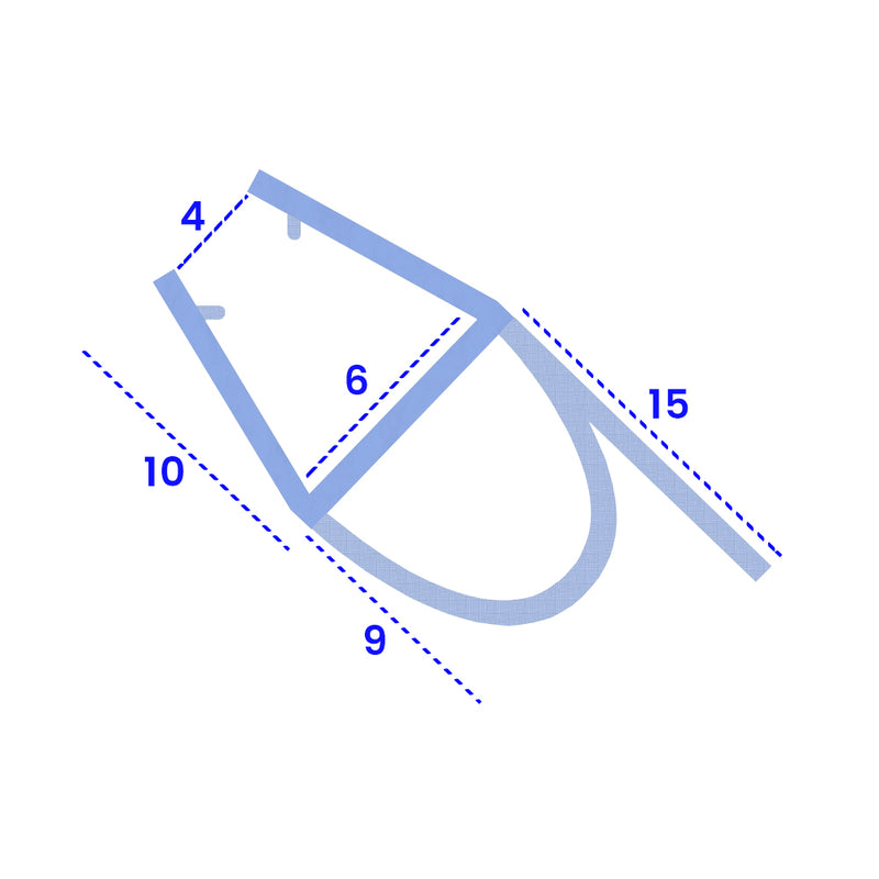 Customizable PVC Shower Seal for Curved Glass Contact Us for Details