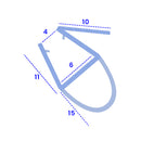 Flexible Bubble Seal for a Perfect Fit 10mm to 15mm Gaps